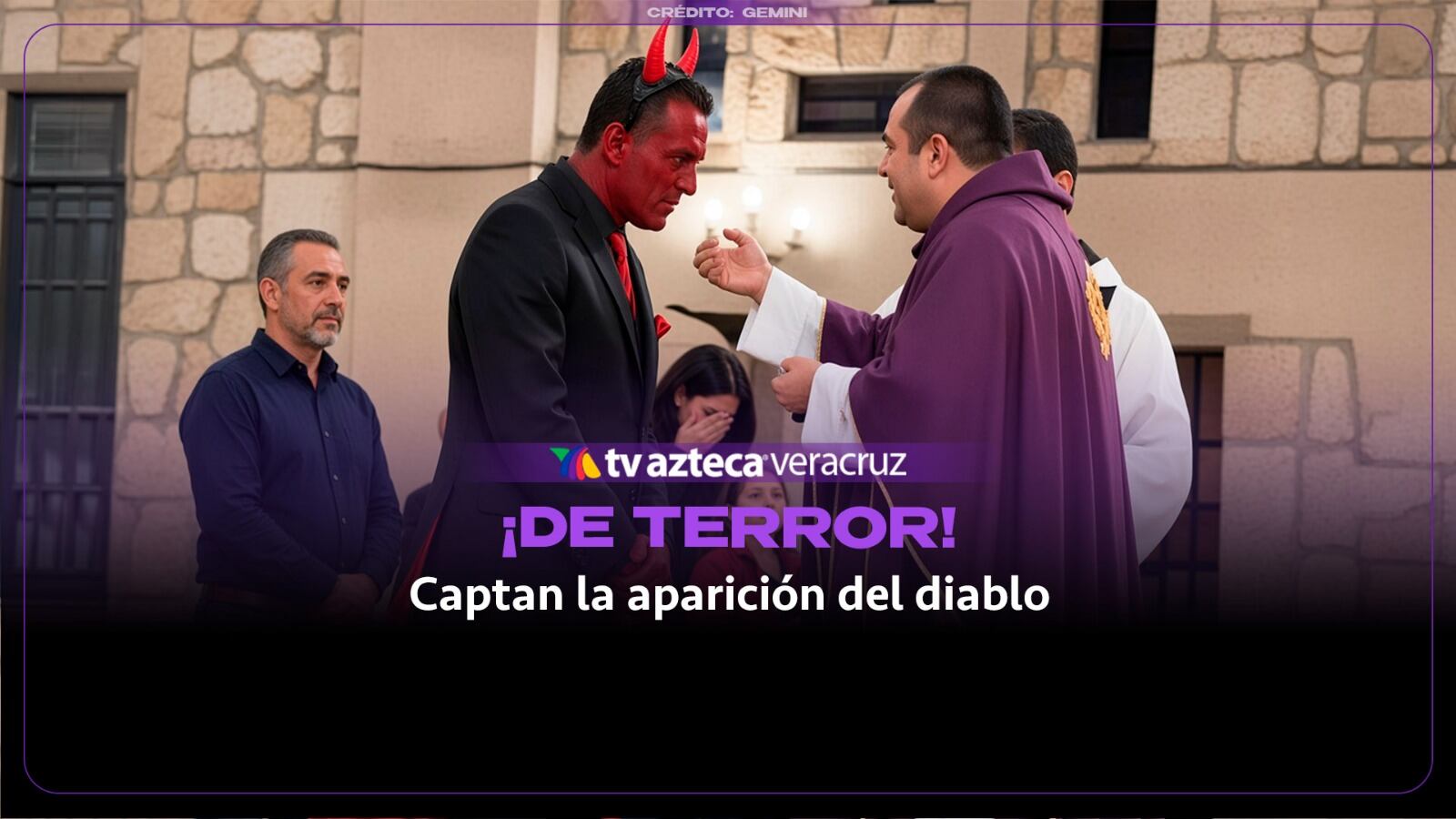 ¿Ocurrirá una tragedia? Captan la aparición del diablo en plena misa; así ocurrió 