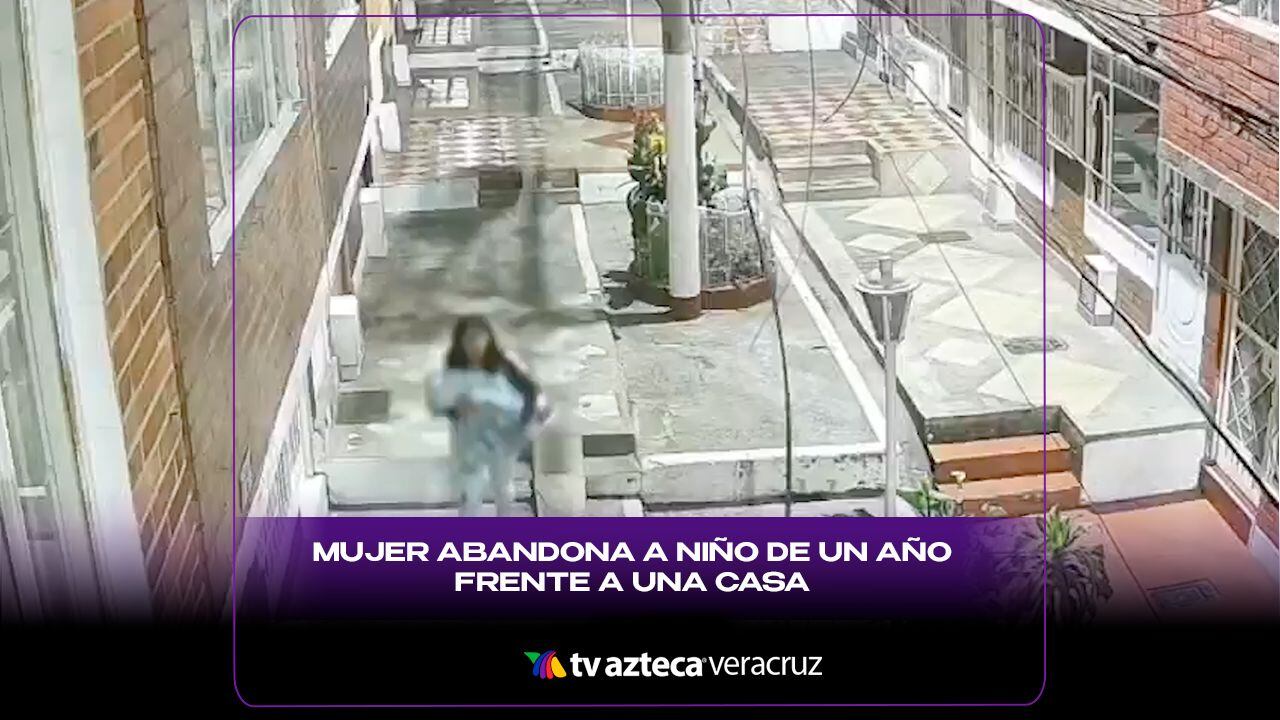 ¡Lo dejó con una maleta! Mujer abandona a niño de un año frente a una casa