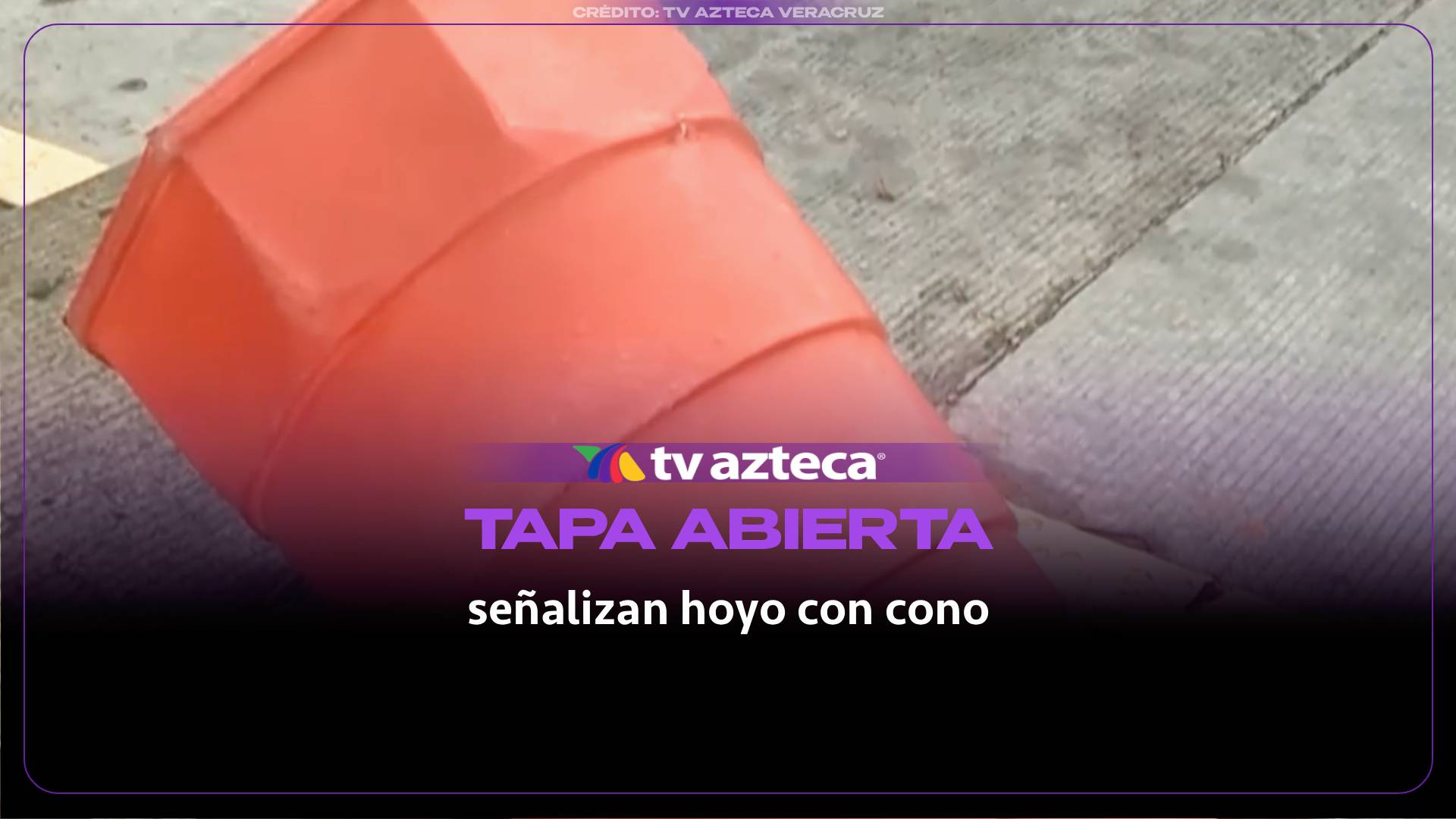 hoyo en la calle Hortencia