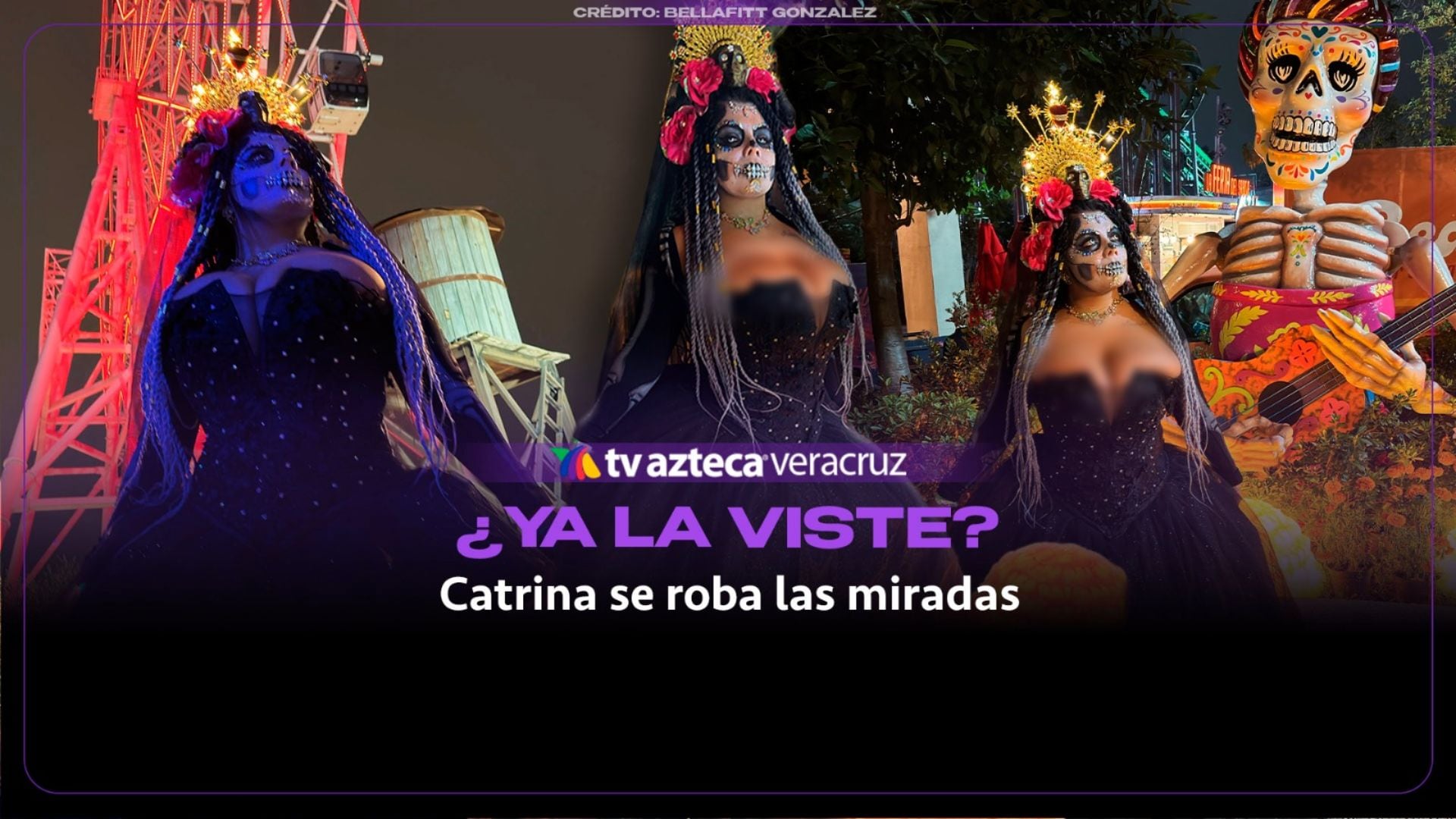 ¿YA LA VISTE? Catrina se roba las miradas en redes con su belleza (VIDEO)
