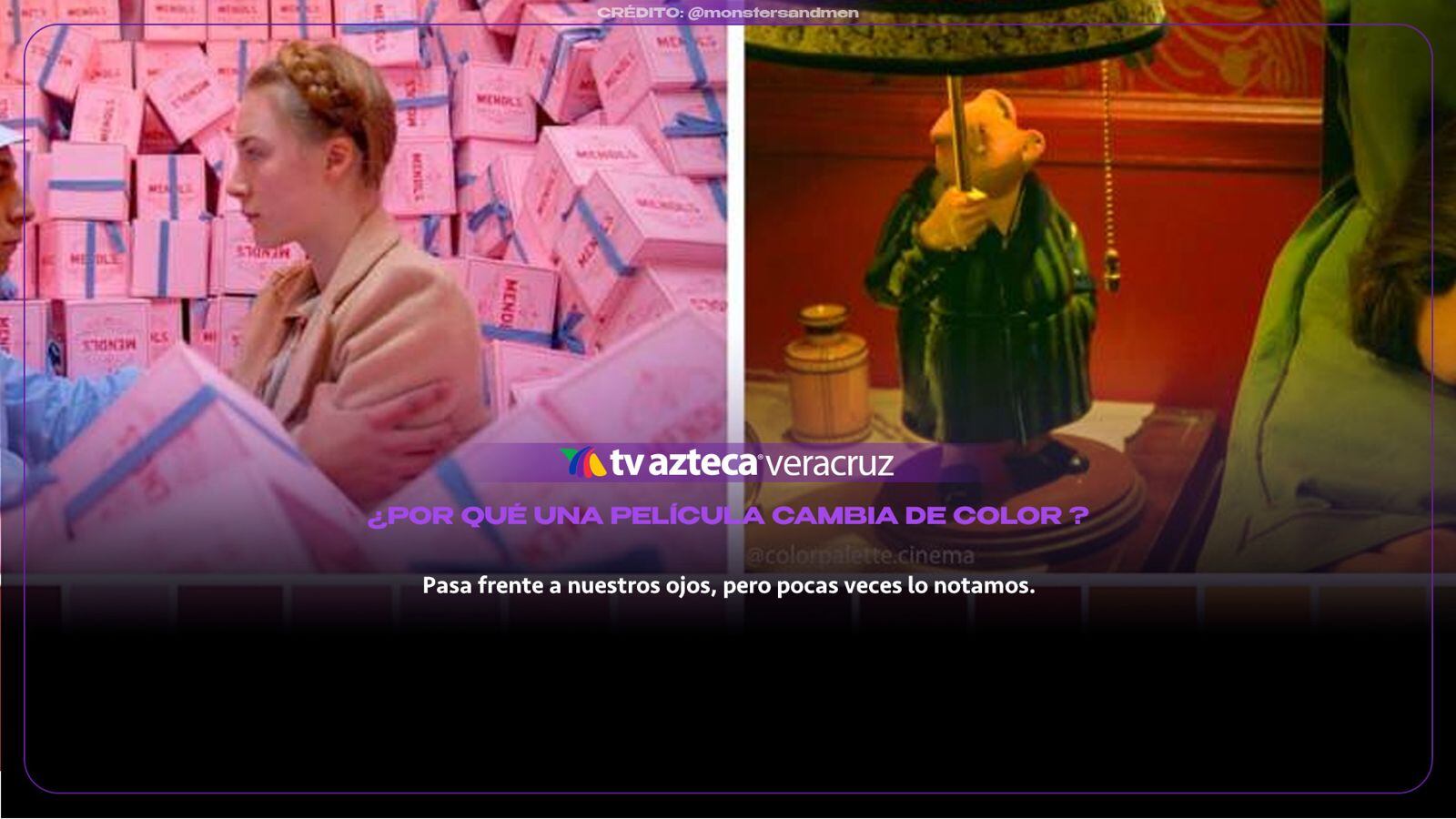 ¿Por qué una película cambia de color según lo que está pasando?