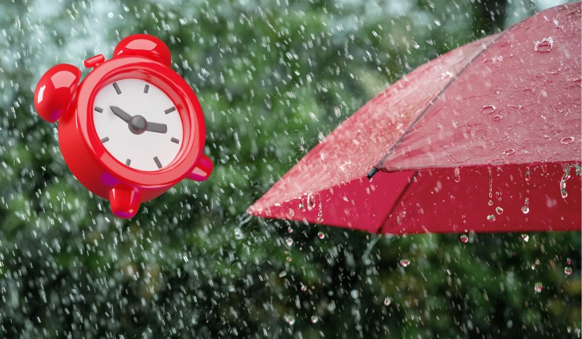 Hora exacta de lluvias en Veracruz