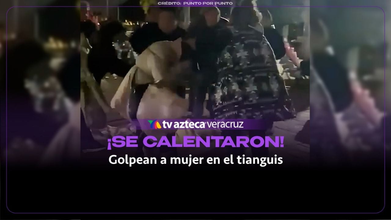 Comerciantes señalaron a una mujer por presunto robo de mercancía en el tianguis de Actopan.