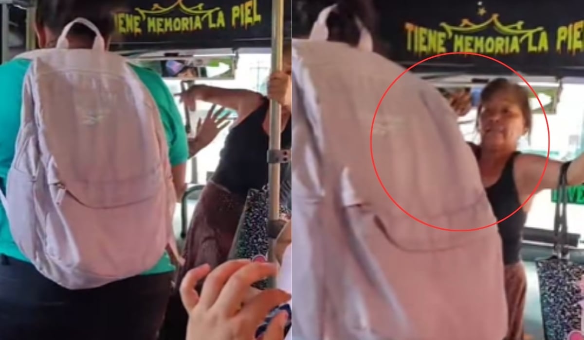 Acalorada pelea en camión de Veracruz