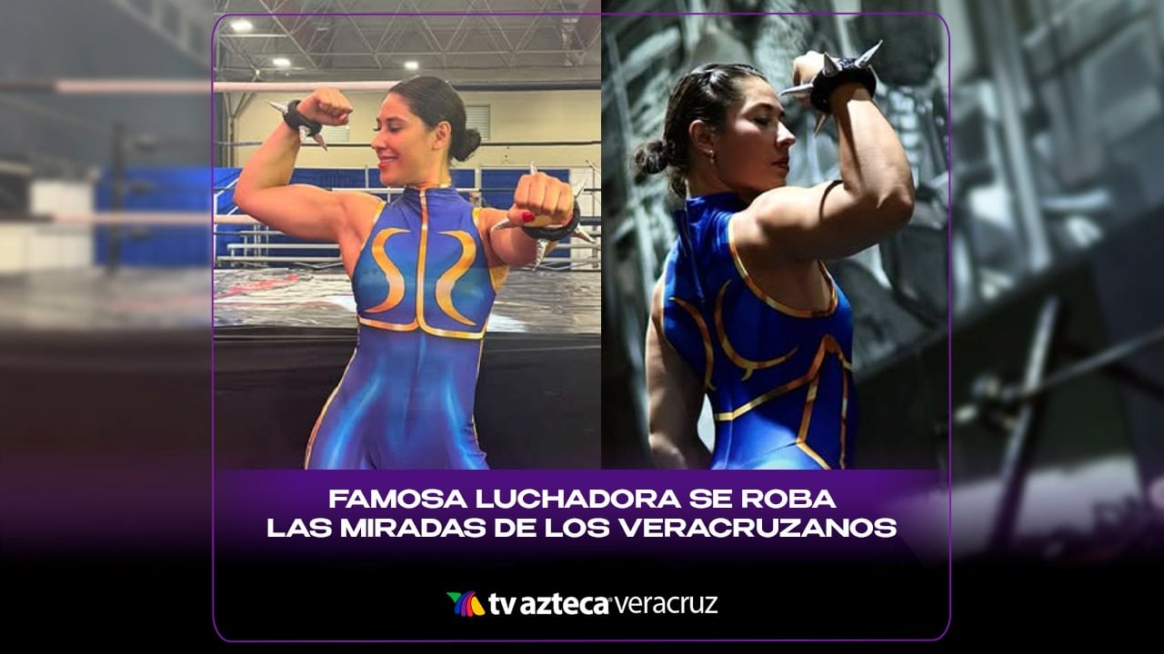 ¿Ya la viste? Famosa luchadora mexicana se roba las miradas de los veracruzanos por su belleza (+VIDEO)