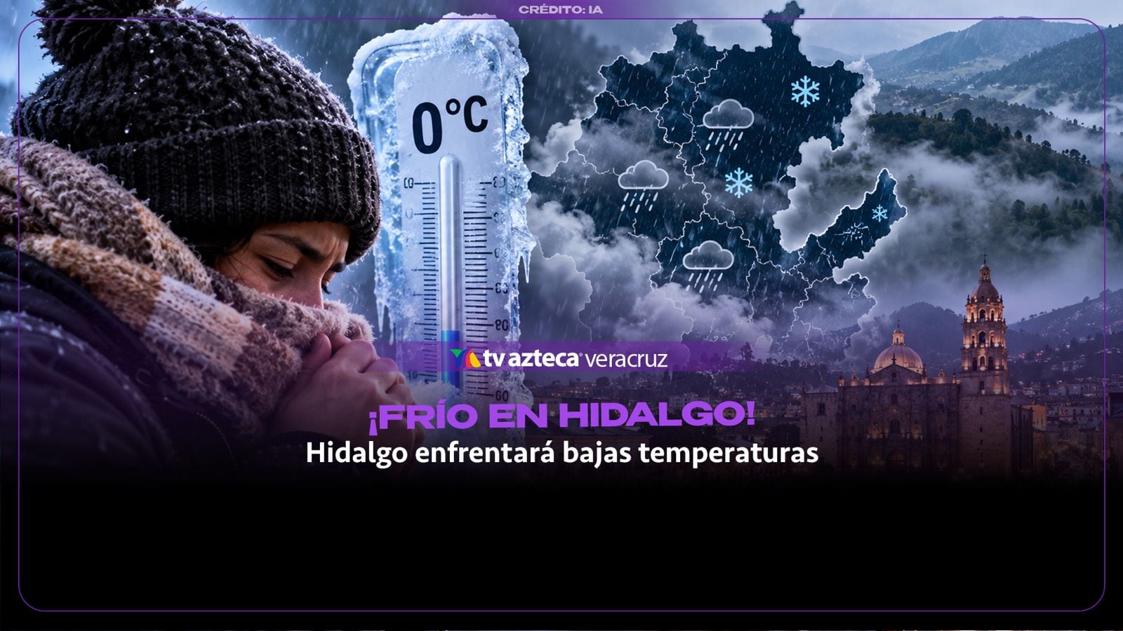 ¡Prepárate para el FRÍO en Hidalgo! Pronostican temperaturas de hasta 0 GRADOS y lluvias; estas son las zonas afectadas