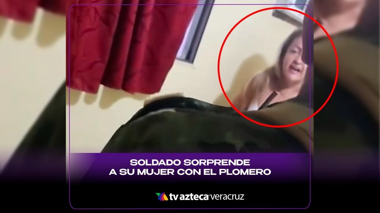 Soldado sorprende a su mujer con el plomero