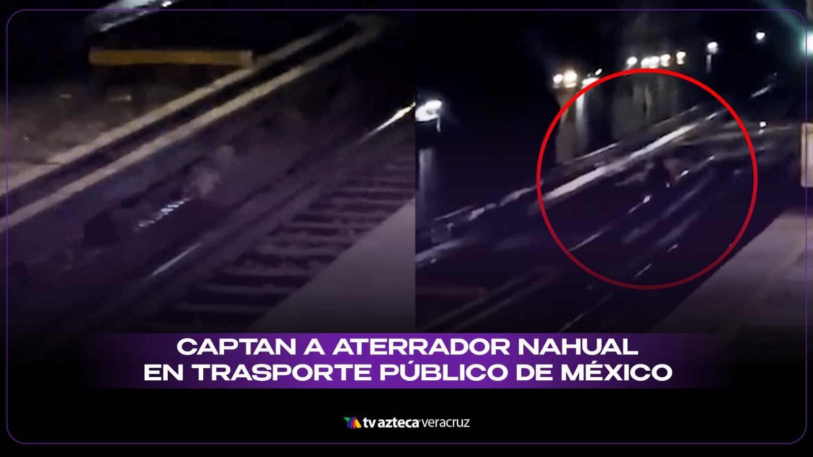 Captan a aterrador nahual en transporte público de México