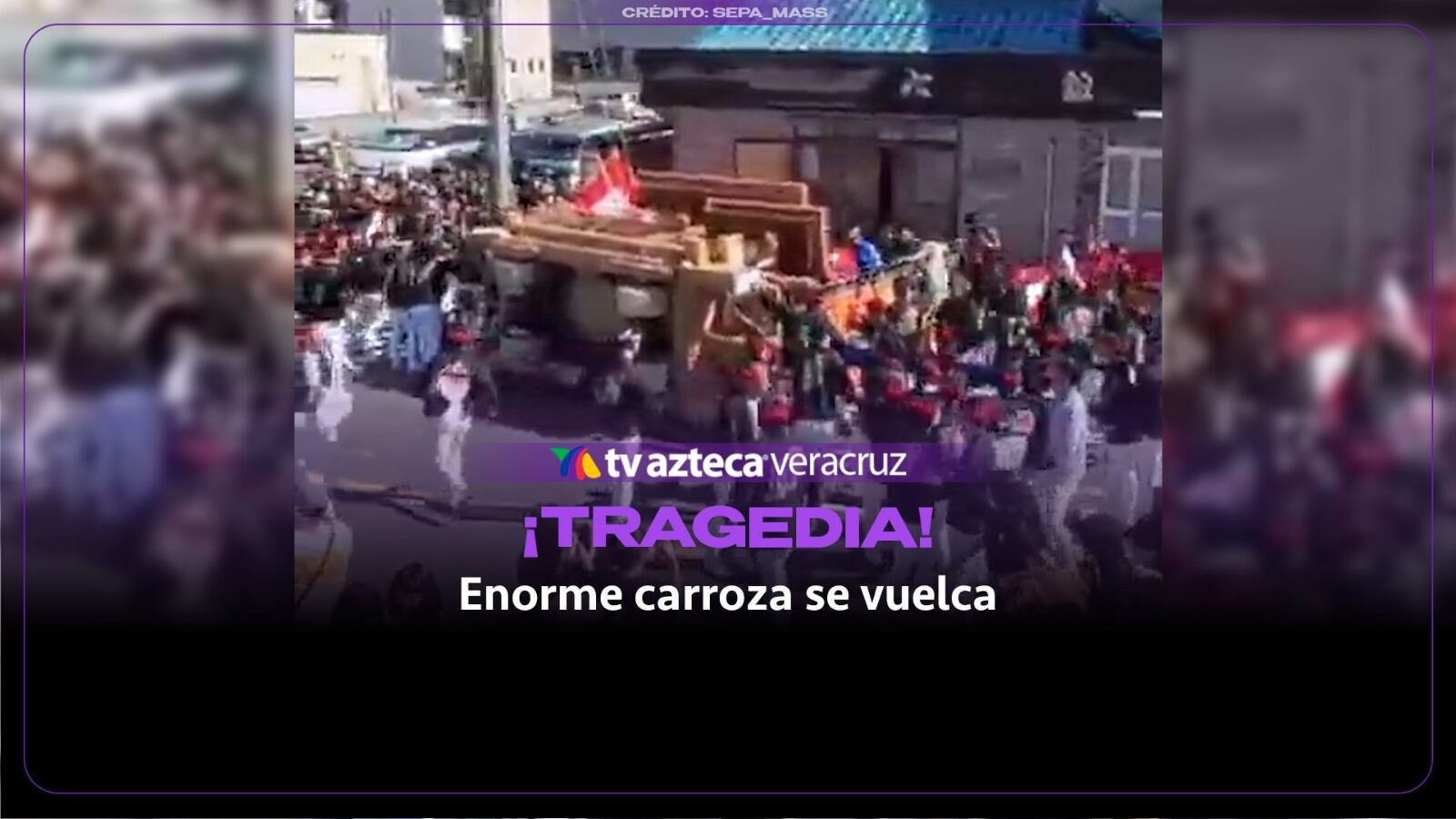 ¡FESTIVAL TERMINA EN TRAGEDIA! Enorme carroza se vuelca sobre participantes; deja muertos y varios heridos