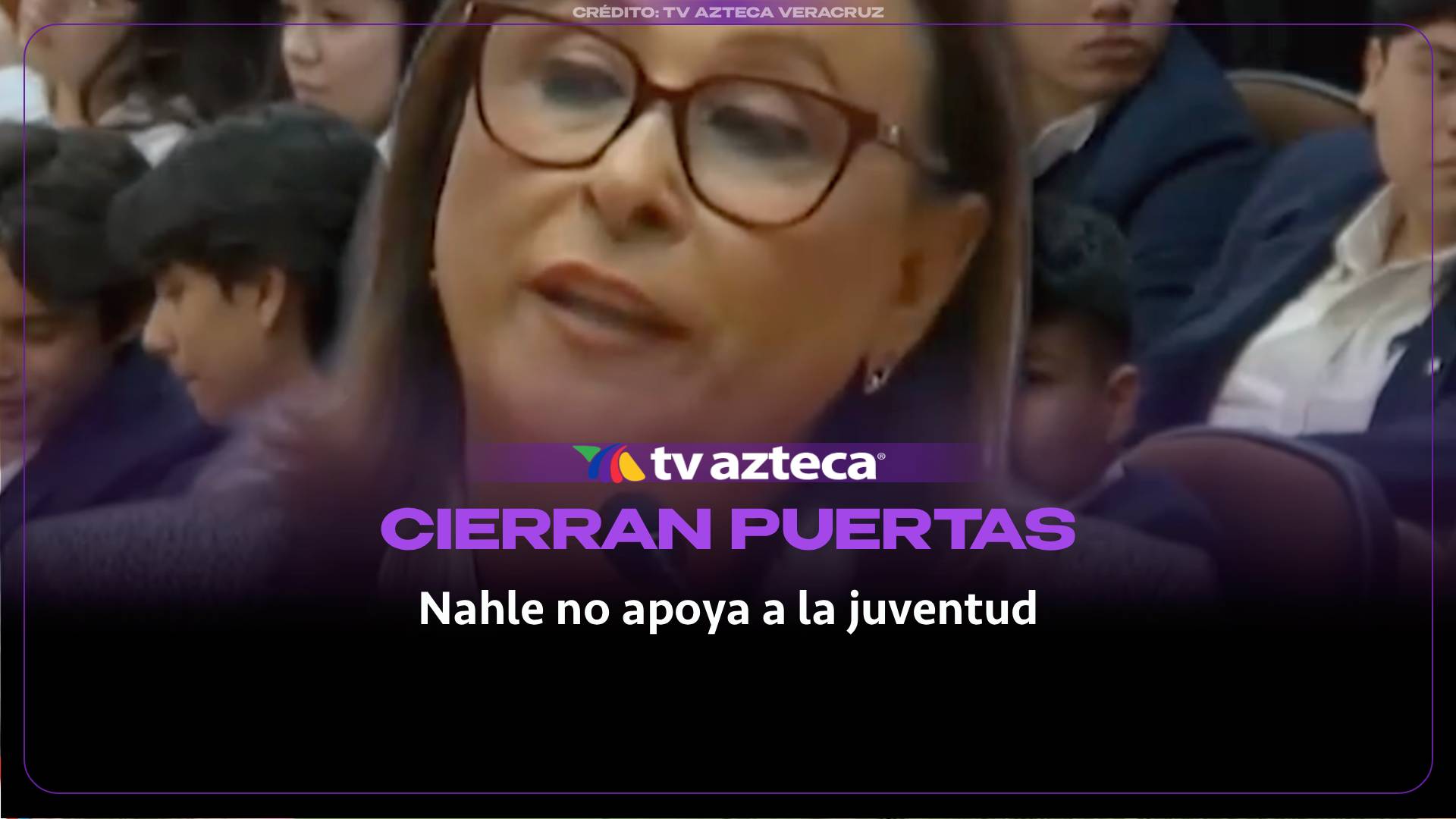 Rocío Nahle y los jóvenes