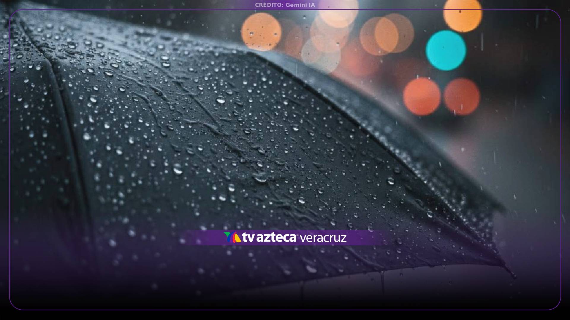 ¡El paraguas! Esta es la hora exacta de las lluvias en el estado de Veracruz hoy 14 de octubre de 2026