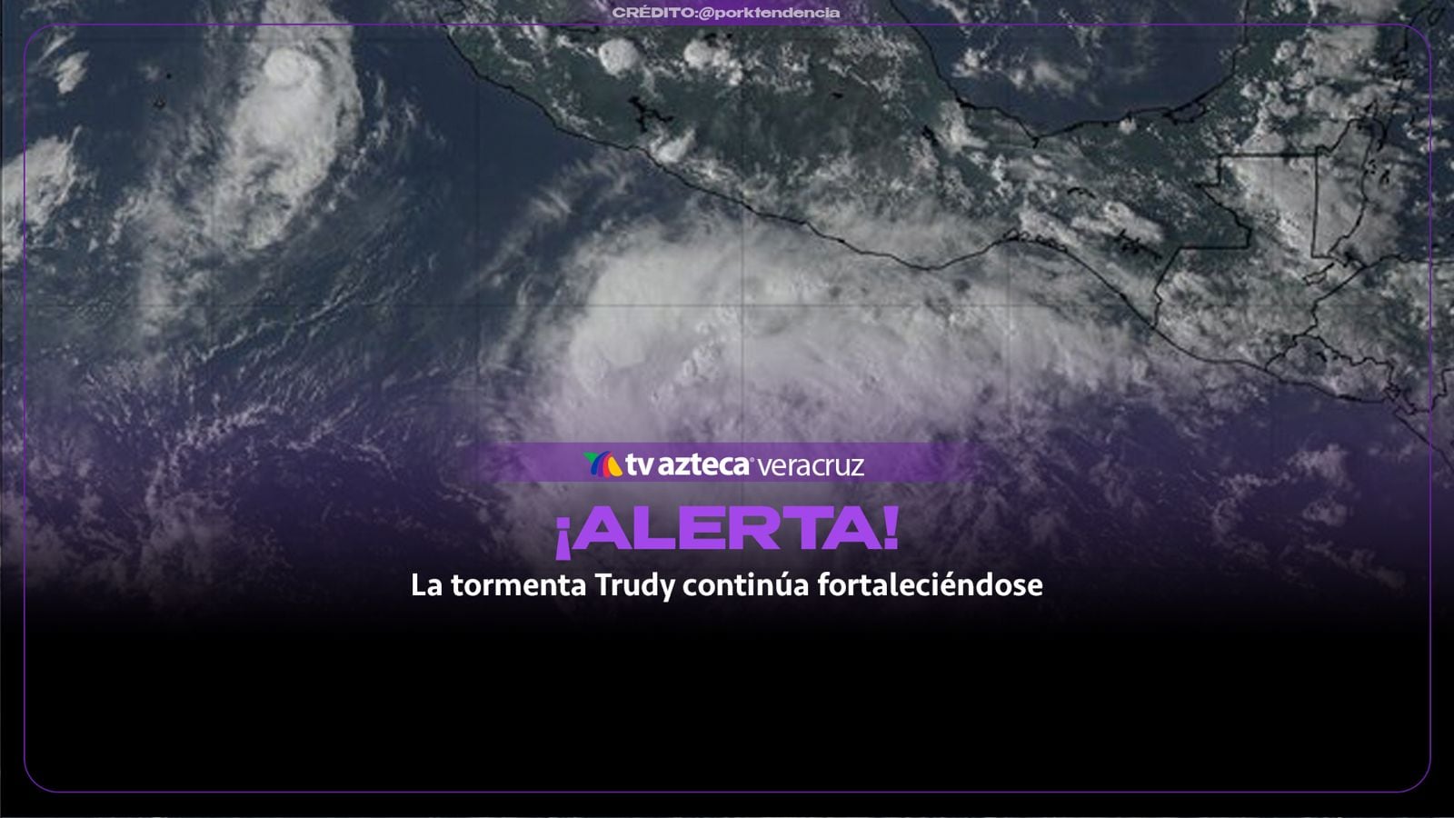 ¡Alerta en el Pacífico! Trudy se fortalece frente a las costas de Oaxaca; prevén lluvias intensas