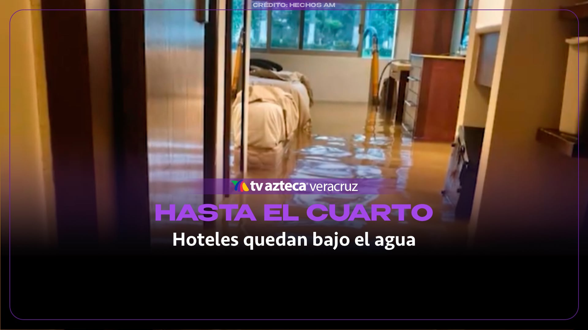 Agua ingresa a habitaciones de hoteles en Coatzacoalcos por intensas lluvias