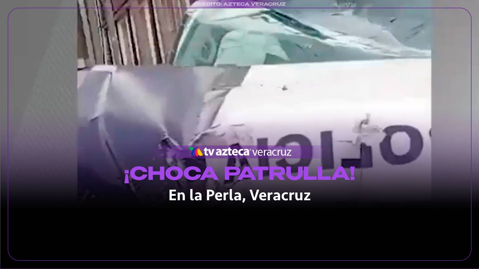La patrulla impactó contra un muro en el barrio de San Miguel, en La Perla.