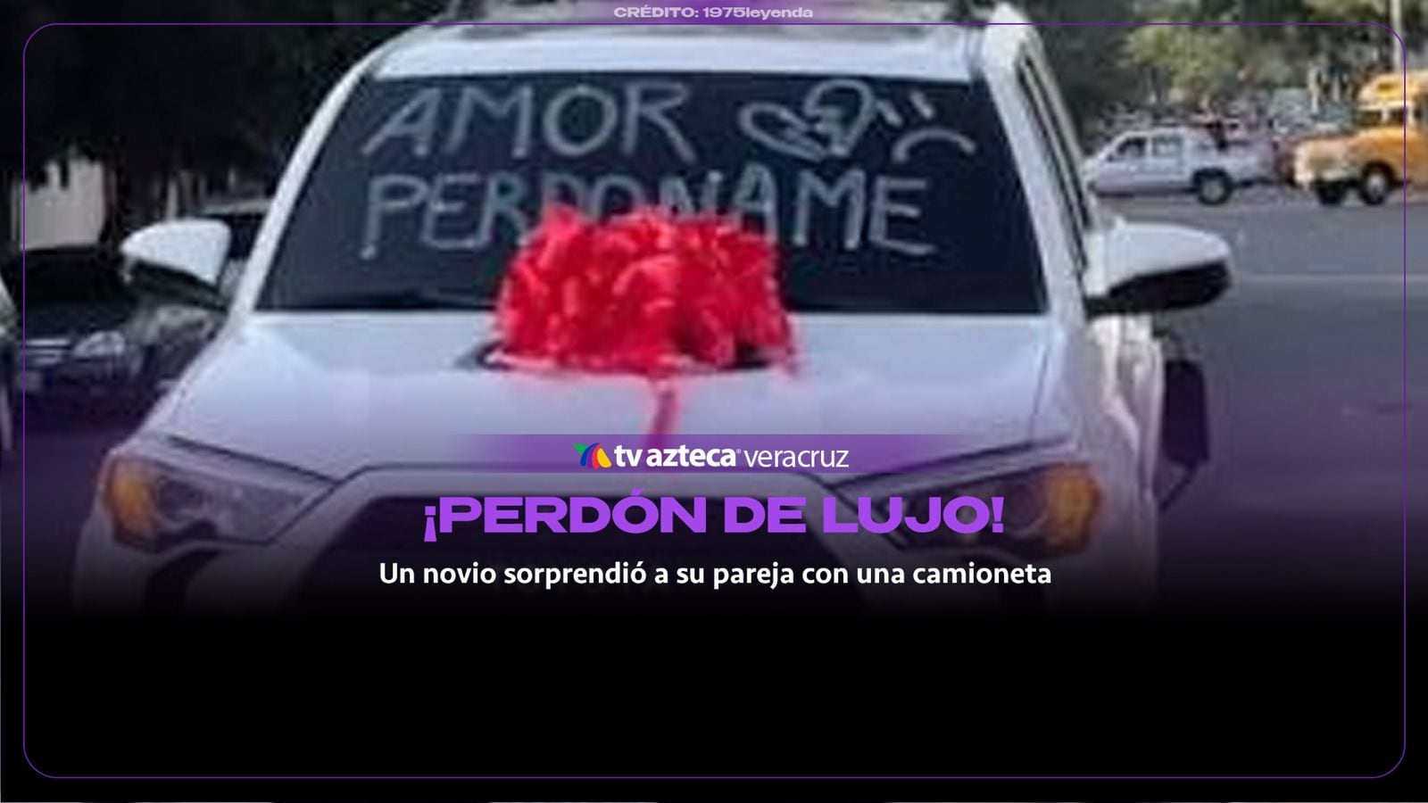 ¡Así hasta dan ganas de PERDONAR! Le pide DISCULPAS a su pareja regalándole LUJOSA CAMIONETA (+VIDEO)
