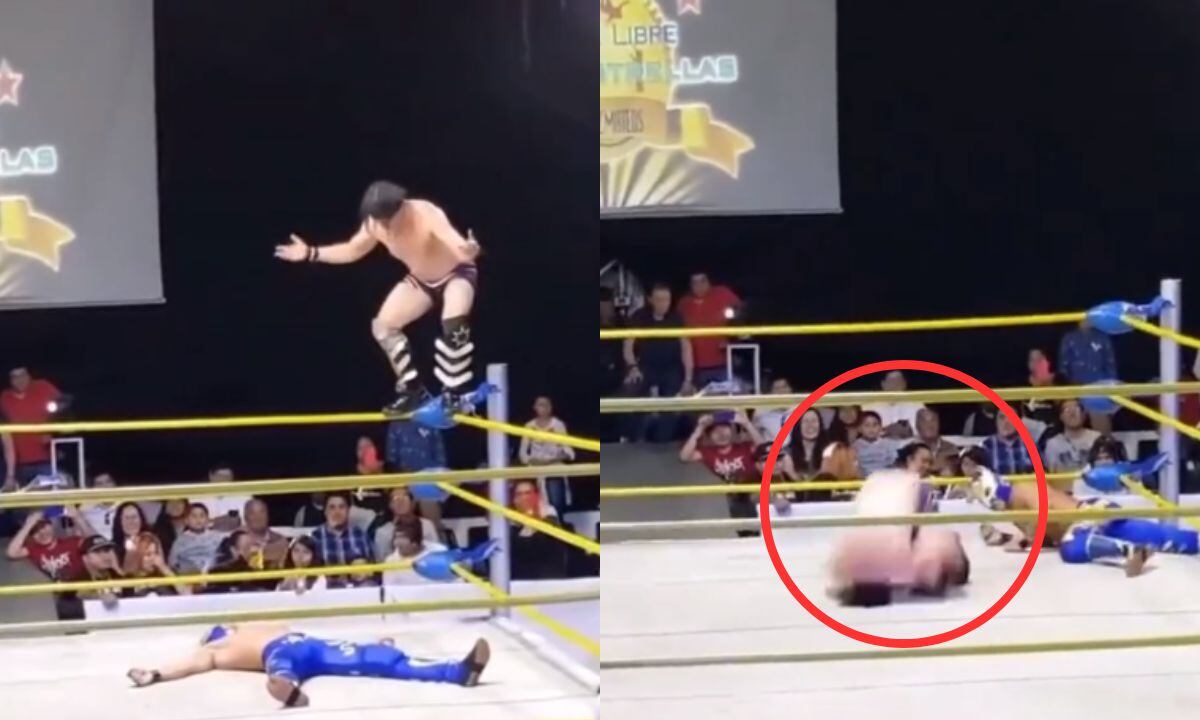 Accidente en la lucha libre