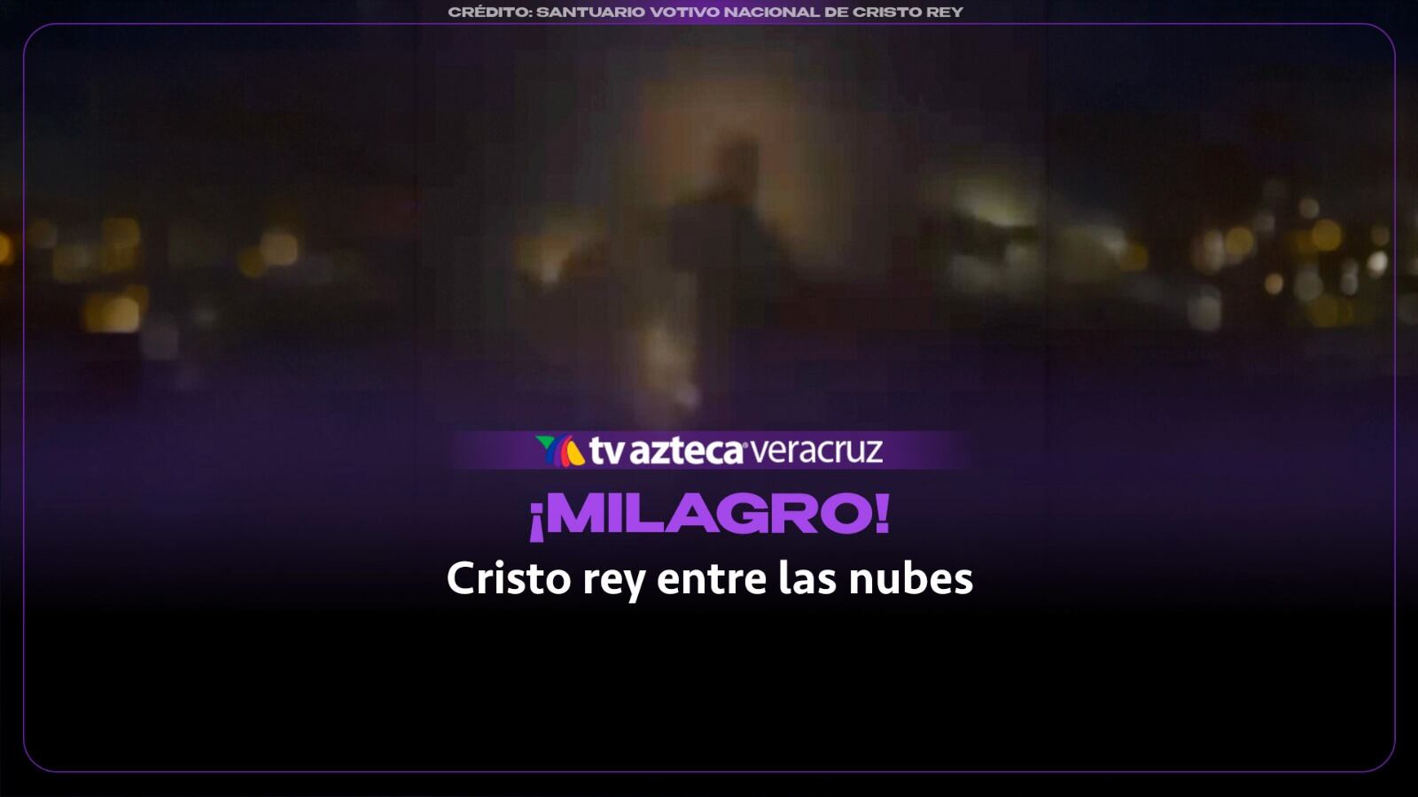 ¡MILAGRO! Captan a cristo rey entre las nubes de un cerro (+VIDEO)