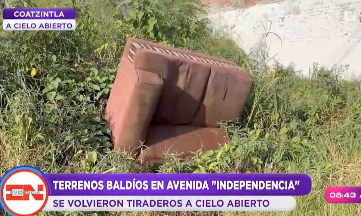 Terrenos baldíos en avenida de Coatzintla