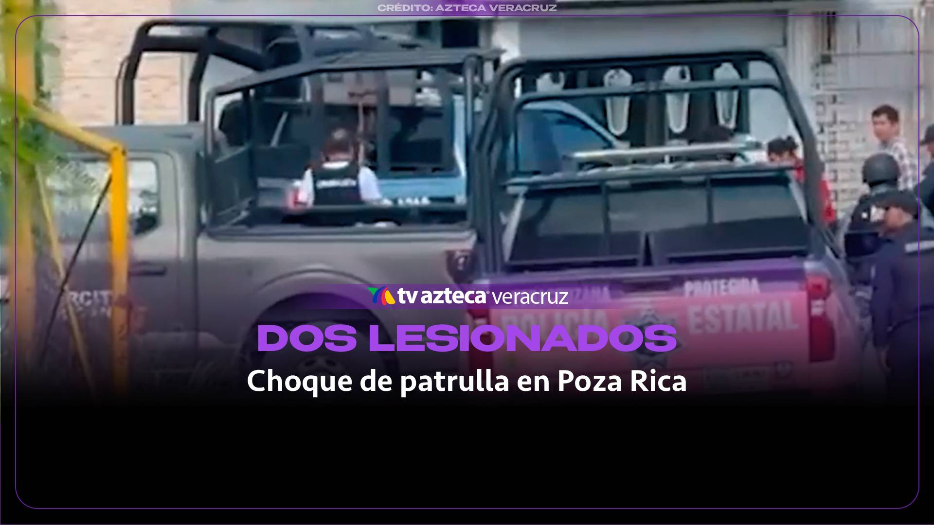 Una patrulla y un automóvil chocaron en Ruiz Cortines y Costa Rica.