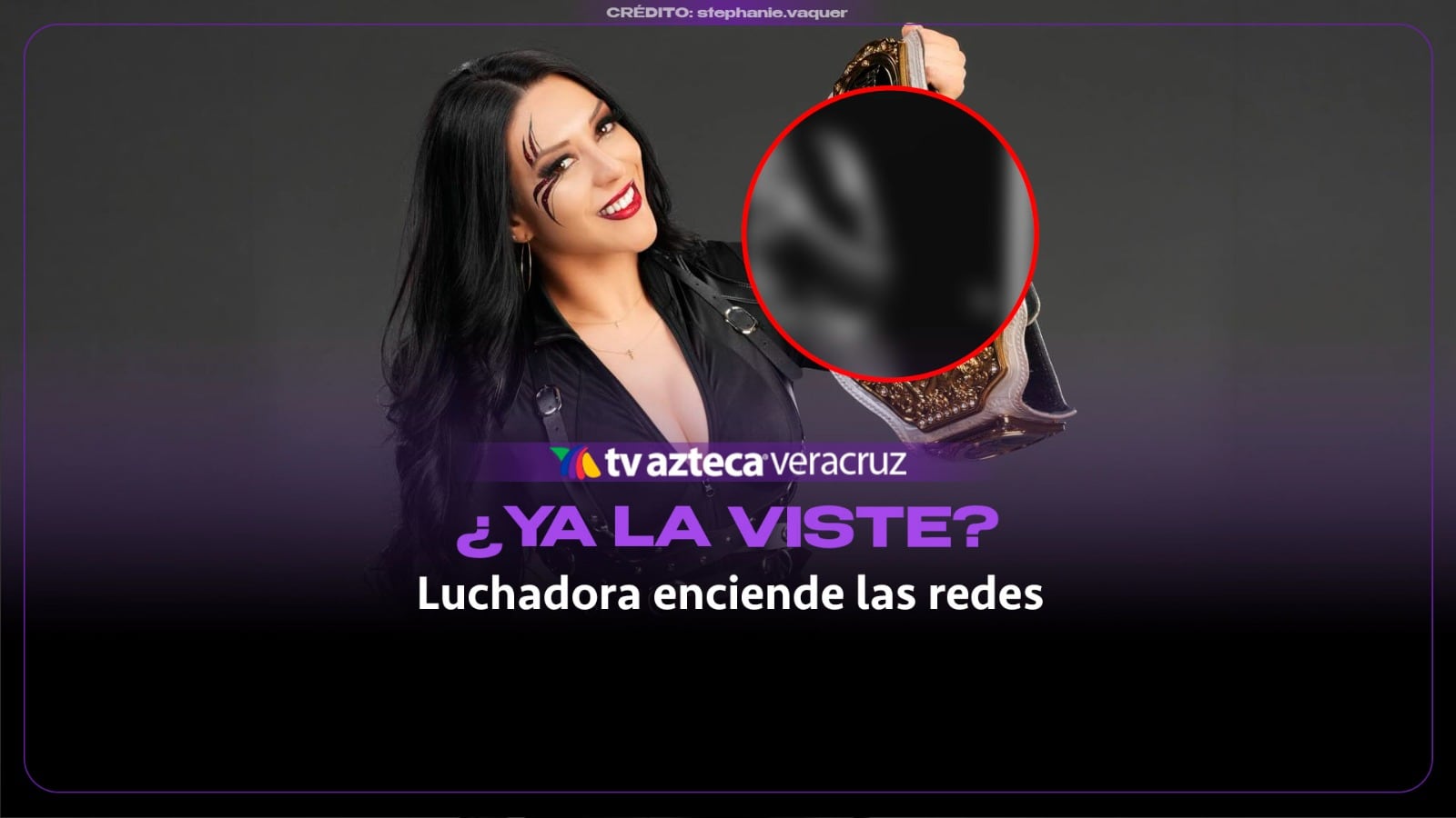 ¿YA LA VISTE? Stephanie Vaquer enciende las redes con atrevida foto junto al título de WWE  