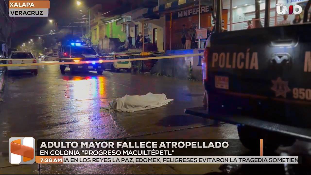 Adulto mayor muere atropellado en calles de Xalapa; el conductor huyó del lugar (VIDEO)