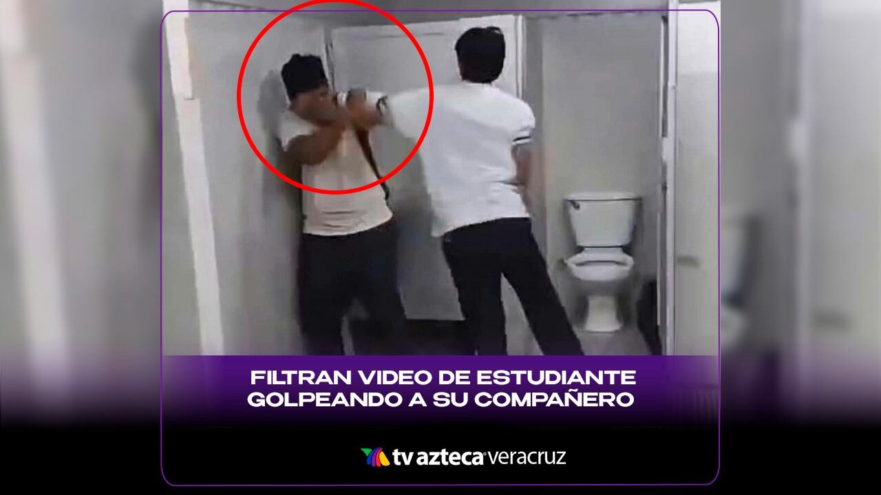 ¿LO VAN A EXPULSAR? Filtran VIDEO de estudiante golpeando a su compañero en bachillerato de Veracruz 