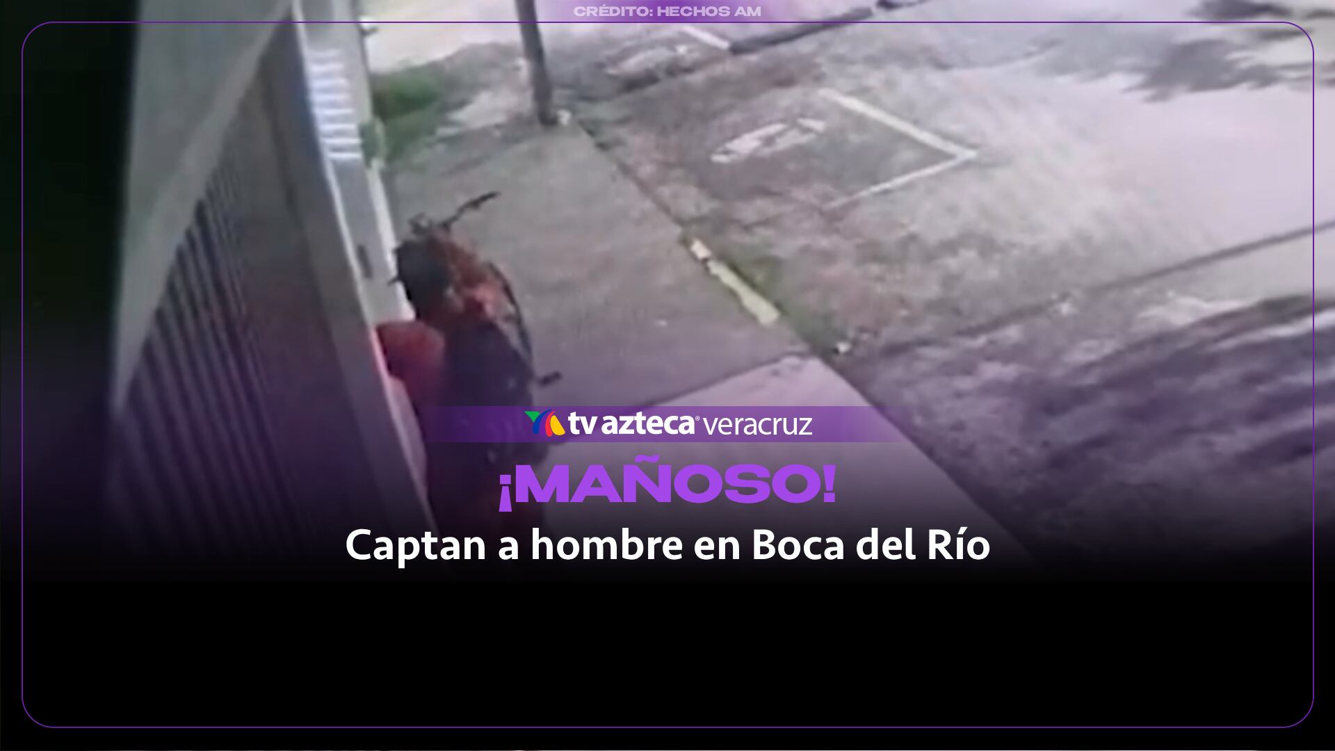 Captan a sujeto que abrió el portón de una casa en Boca del Río y huyó