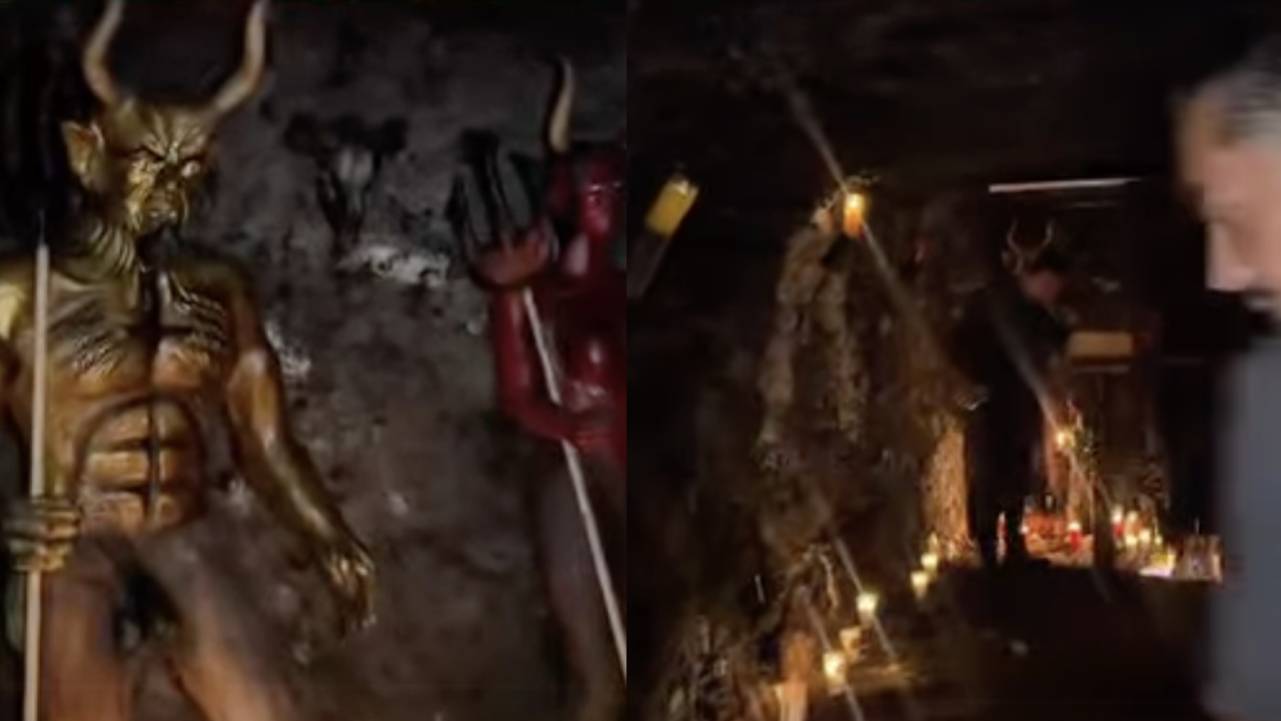 Así luce por dentro la Cueva Suprema en Catemaco; hacen amarres y destrucciones