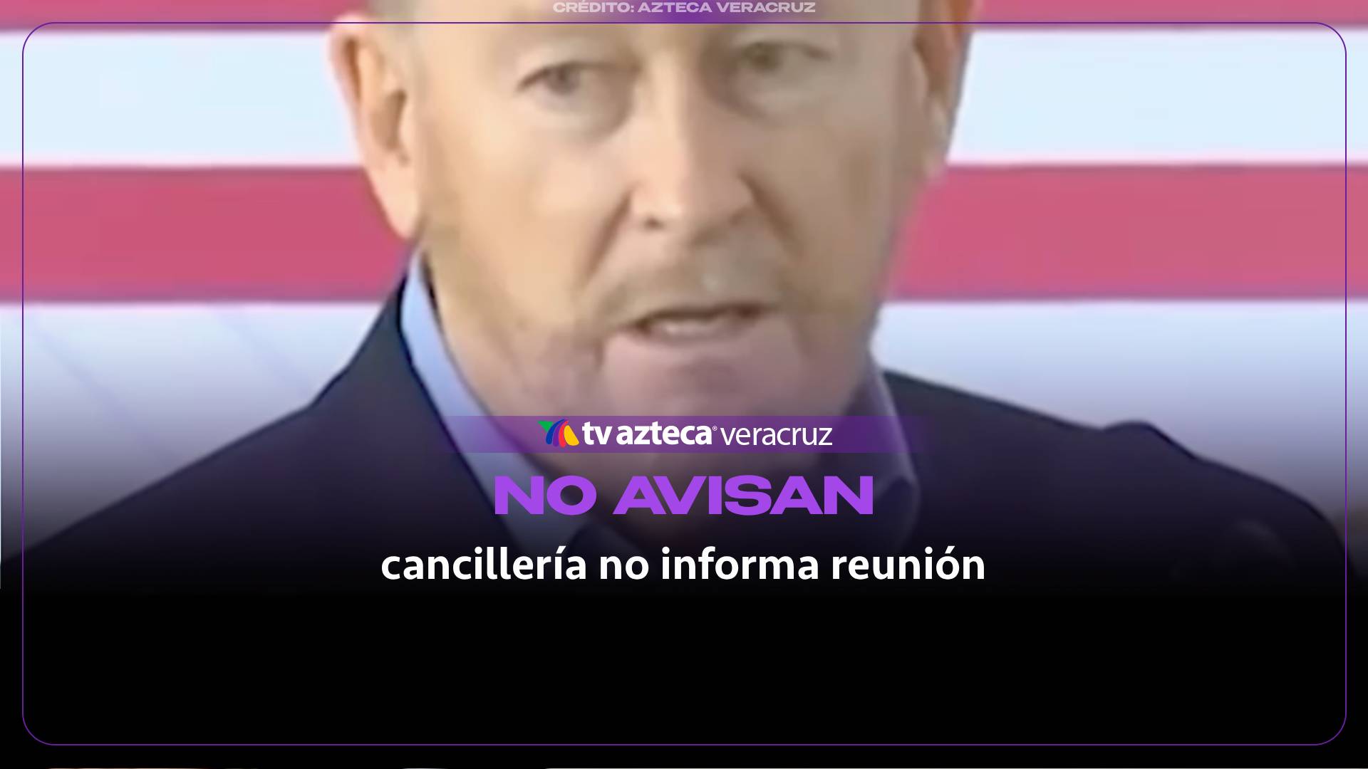 cancillería no avisa reunión con Estados Unidos
