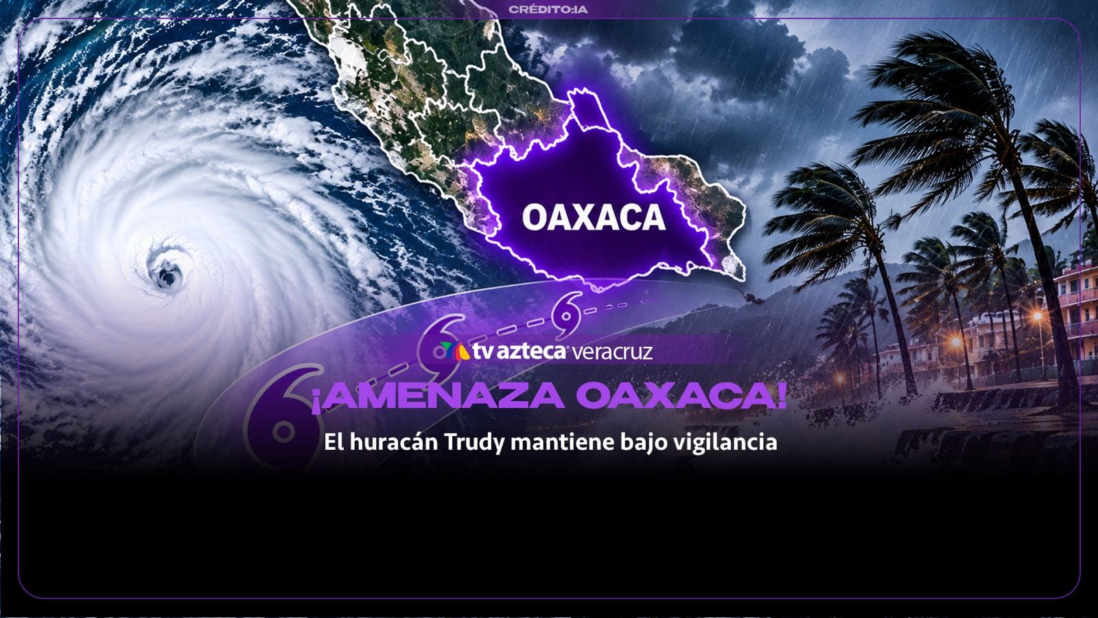 ¡ALERTA EN OAXACA! Huracán TRUDY amenaza con fuertes lluvias; ¿a qué hora tocará tierra?