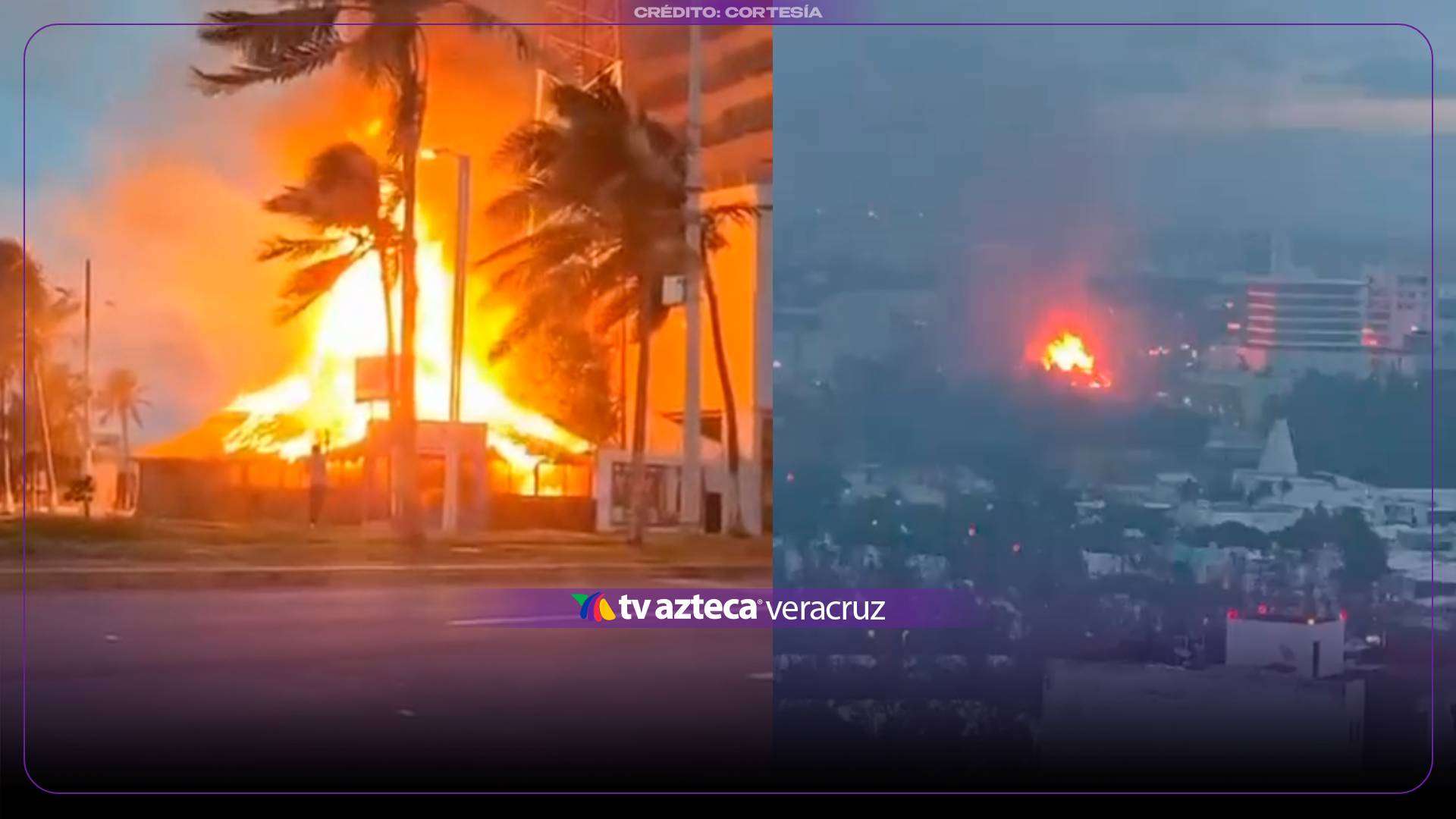 El incendio ocurrió en un restaurante ubicado en Ruiz Cortines y Orquídeas.