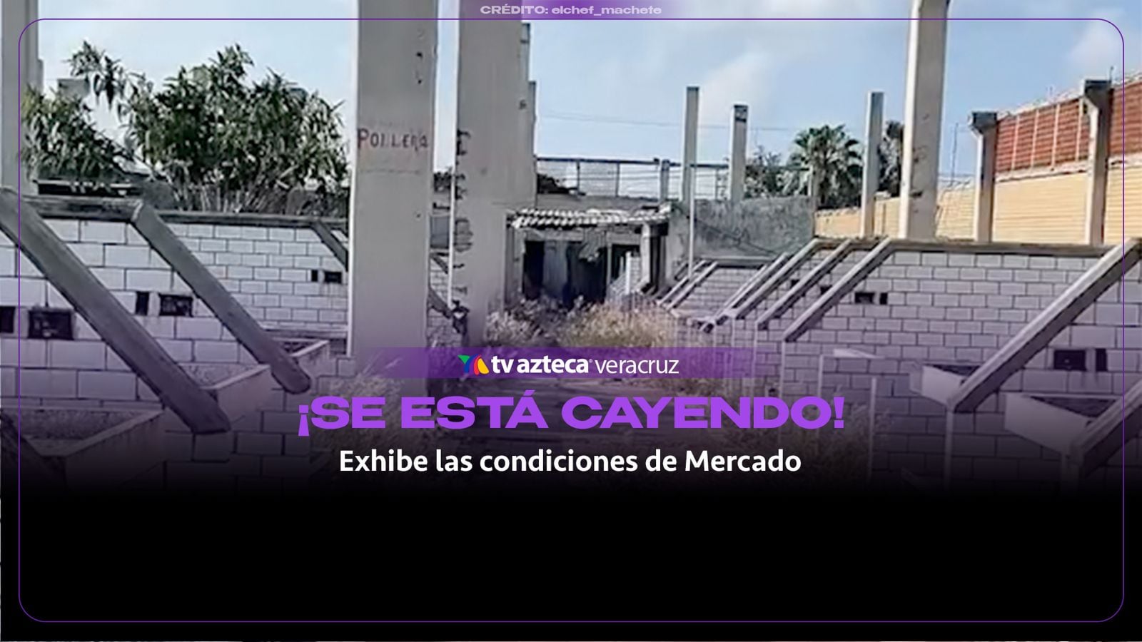 ¡Se está CAYENDO! Influencer exhibe las condiciones de Mercado en Veracruz