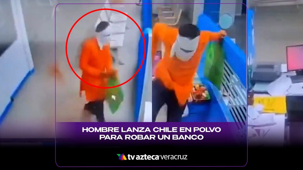 Hombre lanza chile en polvo