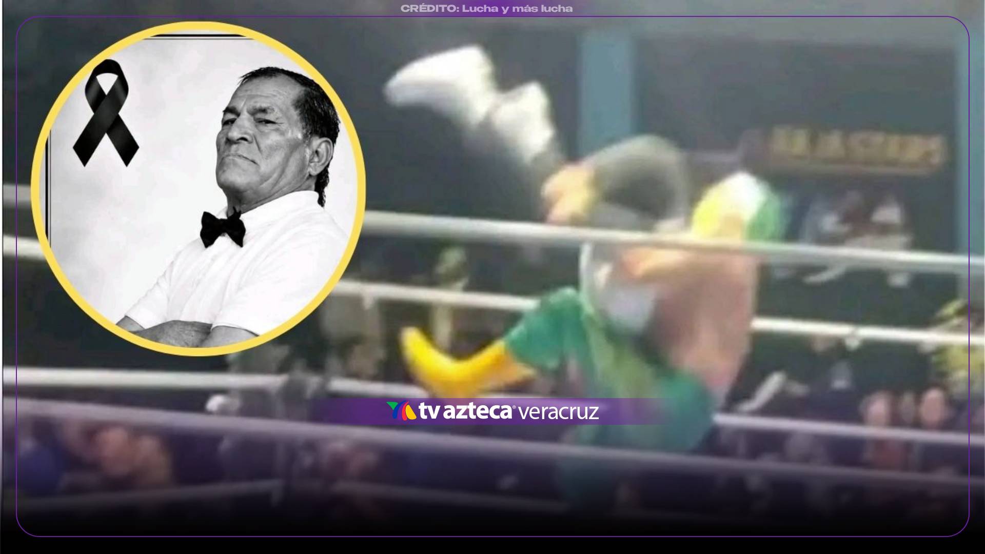 ¡BRUTAL! Filtran VIDEO de réferi de la Lucha Libre MUERTO en plena presentación en Hidalgo; no aguantó el ´martinete´