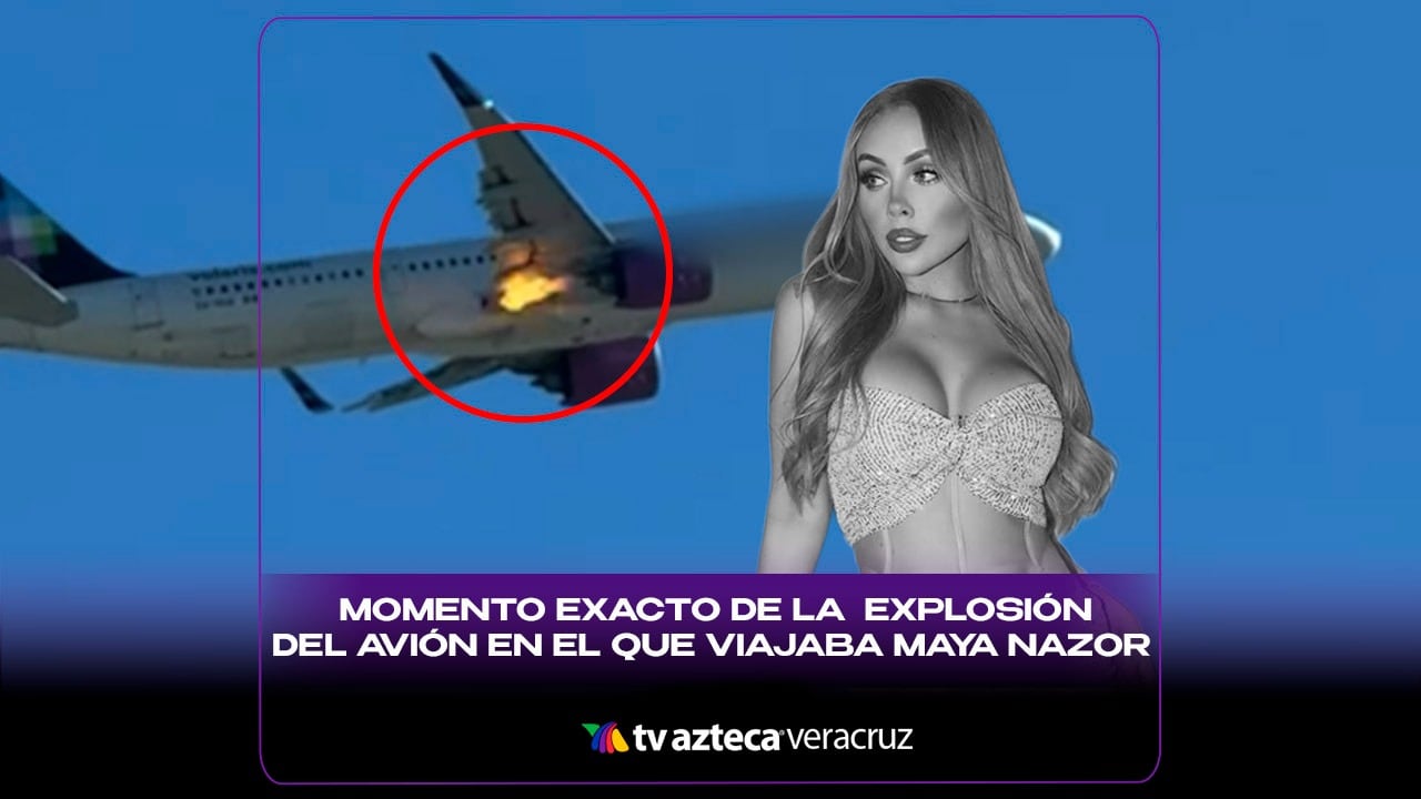 VIDEO | captan momento exacto de la EXPLOSIÓN del avión en el que viajaba Maya Nazor, ex pareja de Santa Fe Klan (+VIDEO)