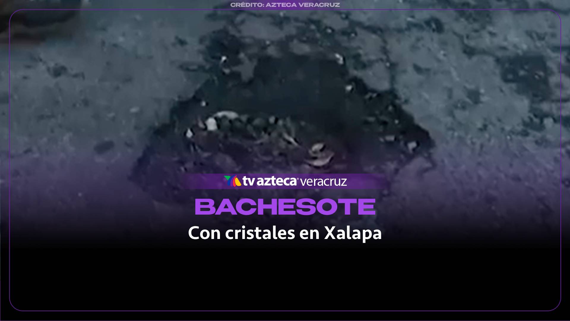 Denuncian un bache en Ernesto Ortiz Medina, cerca de avenida Xalapa.