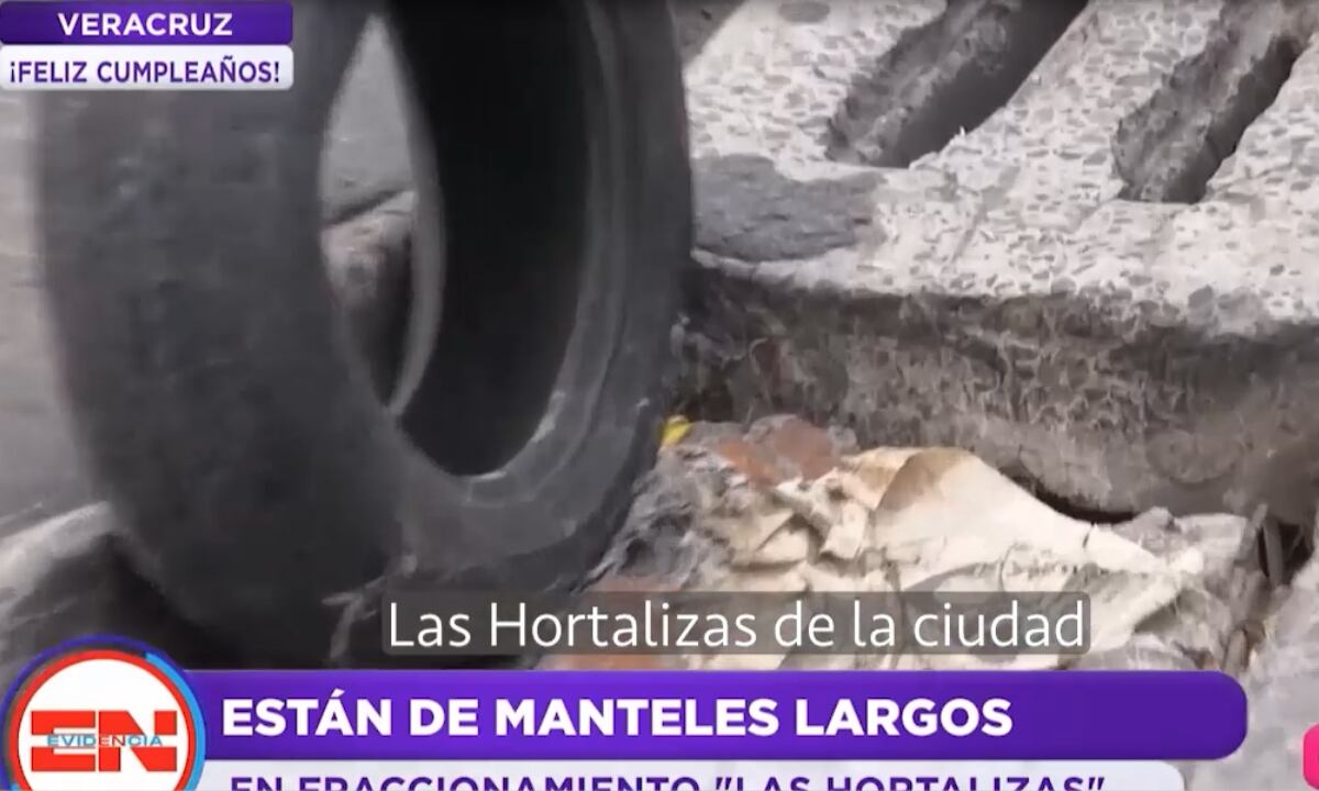 ¡De manteles largos! Tragatormentas cumple UN AÑO ROTO en el fraccionamiento Las Hortalizas de Veracruz