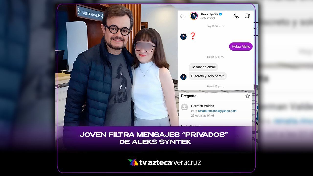 Filtran mensajes de Aleks Syntek
