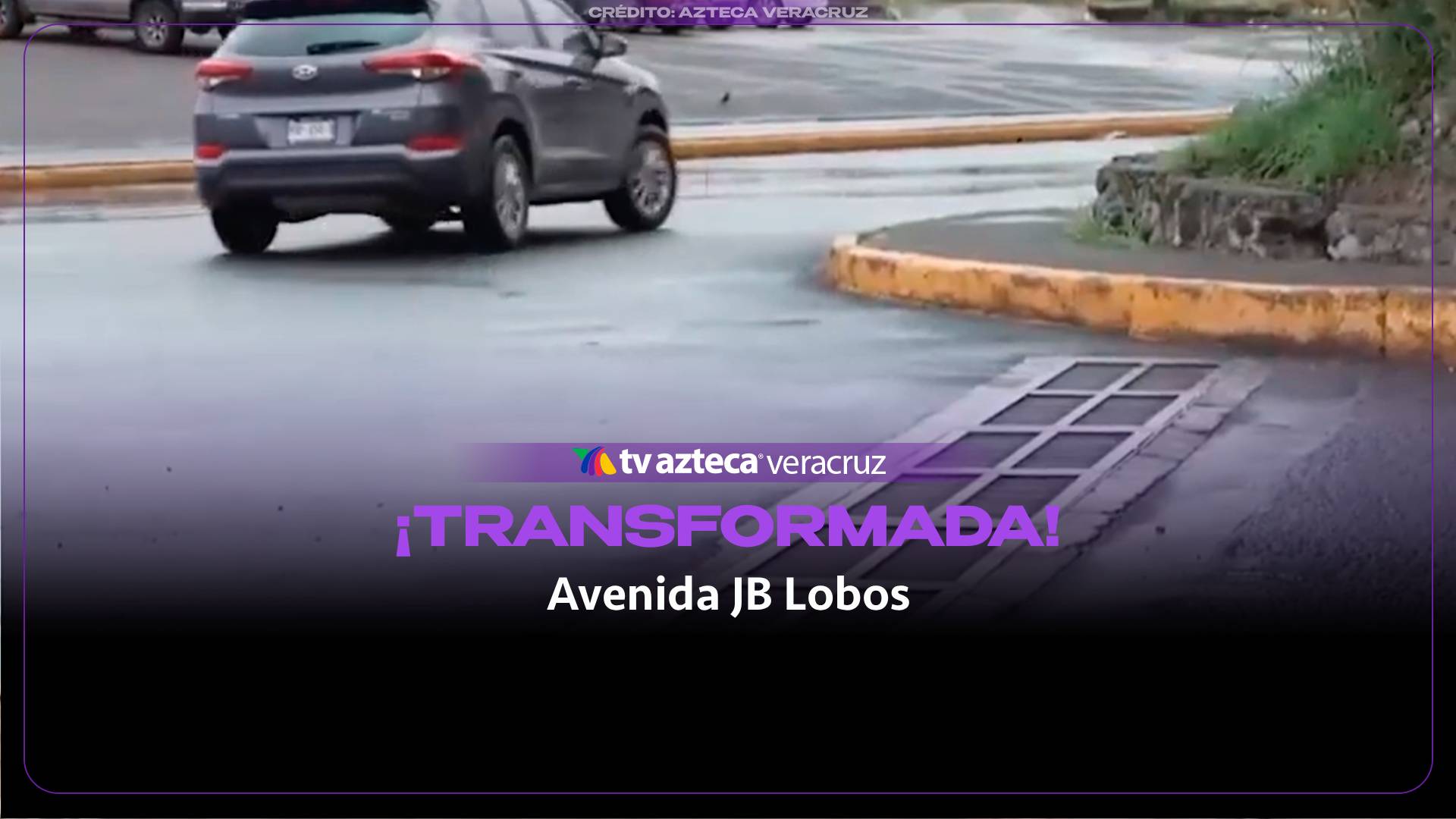 El hueco permanece sin tapa en el camellón de la avenida JB Lobos, en Veracruz.