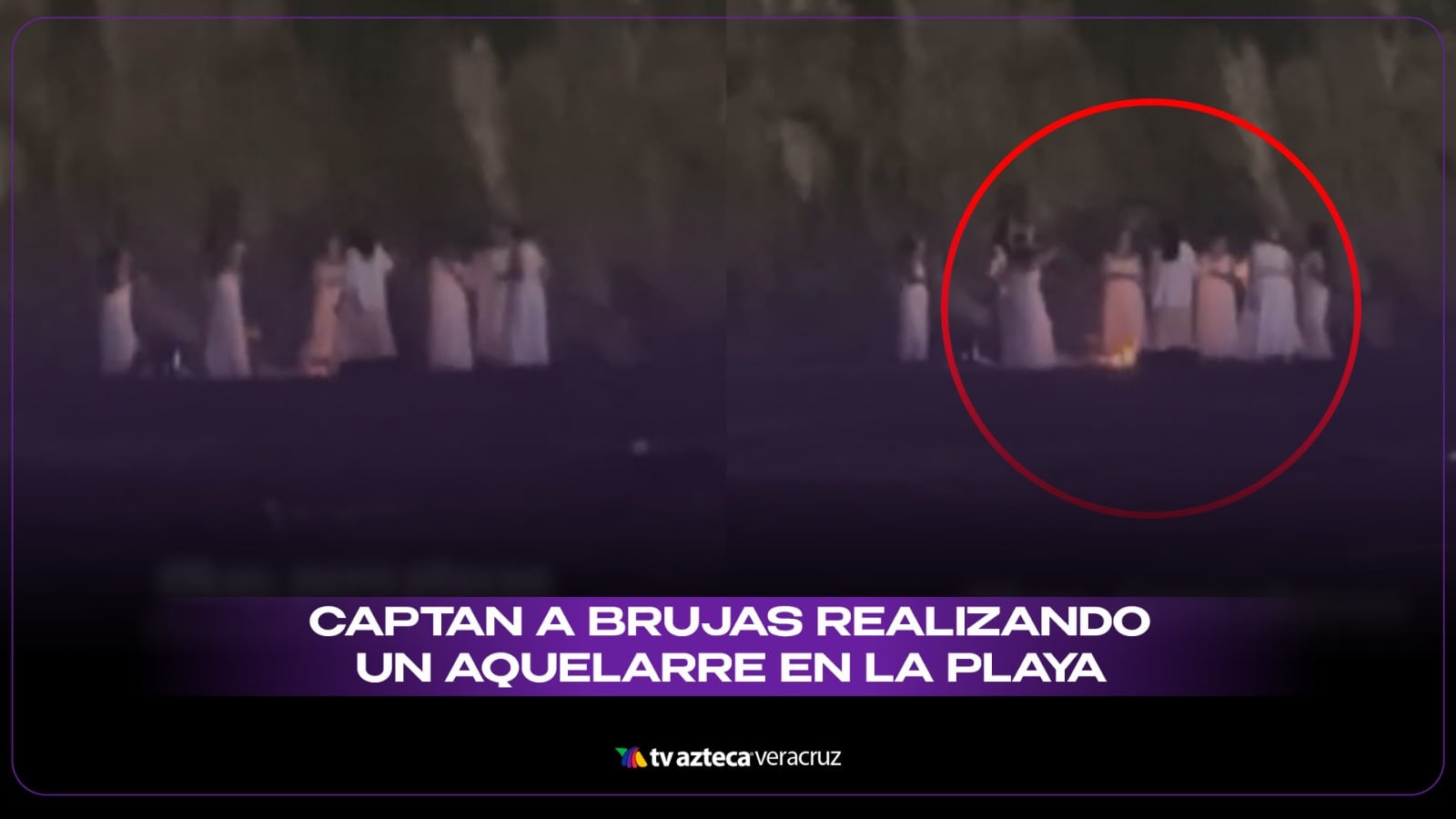 ¡BRUJERÍA! Captan a brujas realizando un AQUELARRE en la playa (+VIDEO)