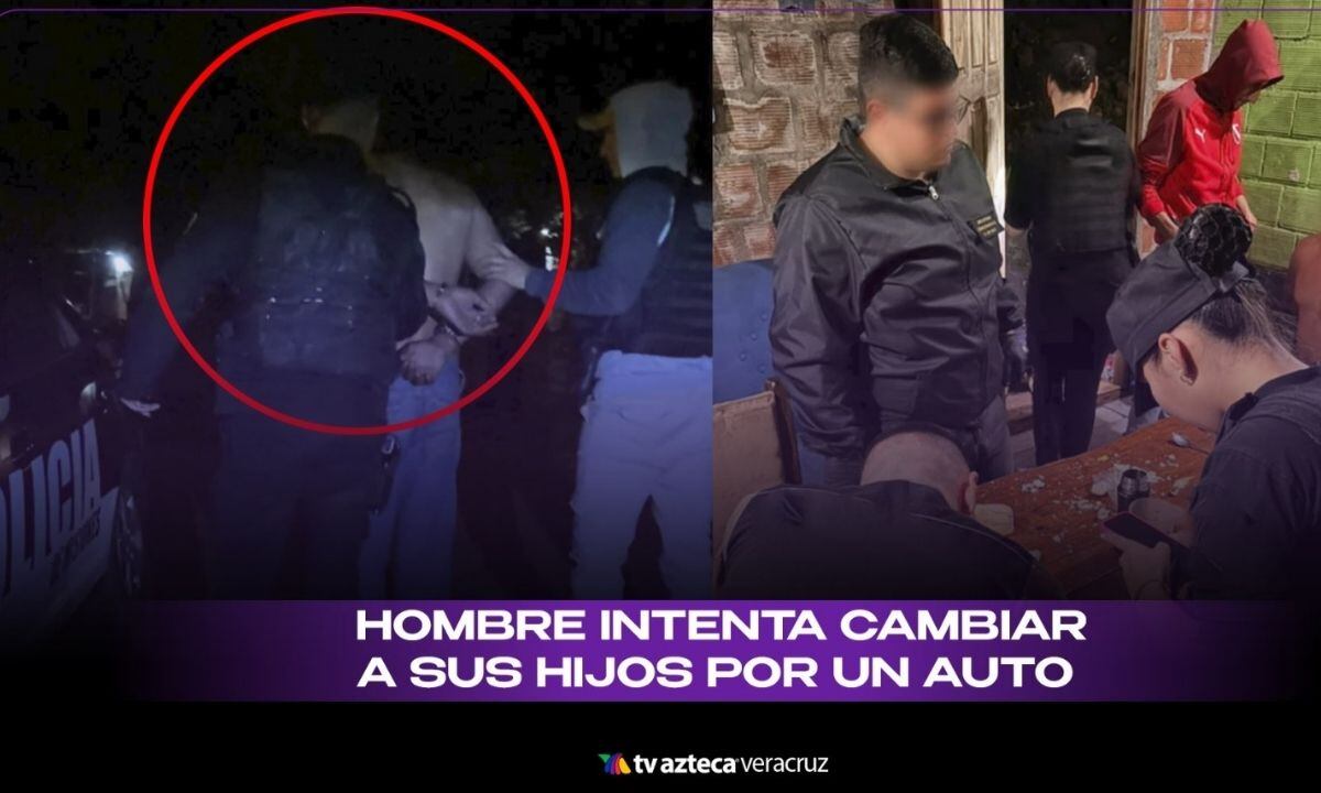 Hombre intenta cambiar a sus hijos por un auto
