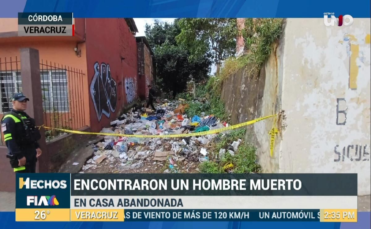 Encuentran hombre en baldío