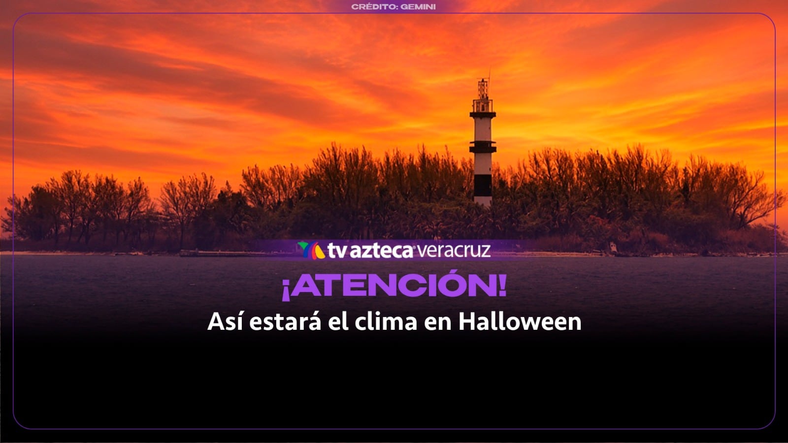 ¿SE SOLTARÁ LA LLUVIA? Así estará el clima en Veracruz este Halloween 2026
