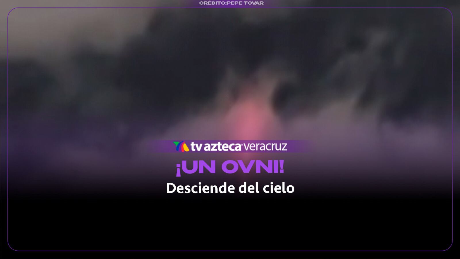 ¡AVISTAMIENTO DE OVNI EN EL CIELO! Personas captaron el momento exacto donde descendía del cielo