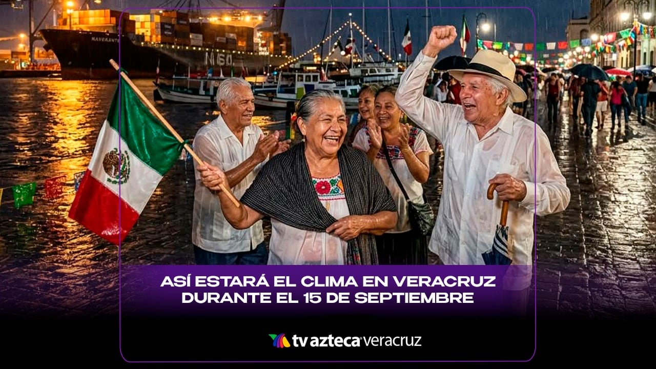 ¡NO GUARDES EL PARAGUAS! Así estará el clima en Veracruz durante el 15 de septiembre (+VIDEO)