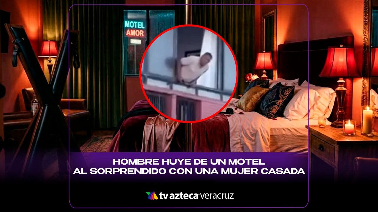 Hombre huye de motel