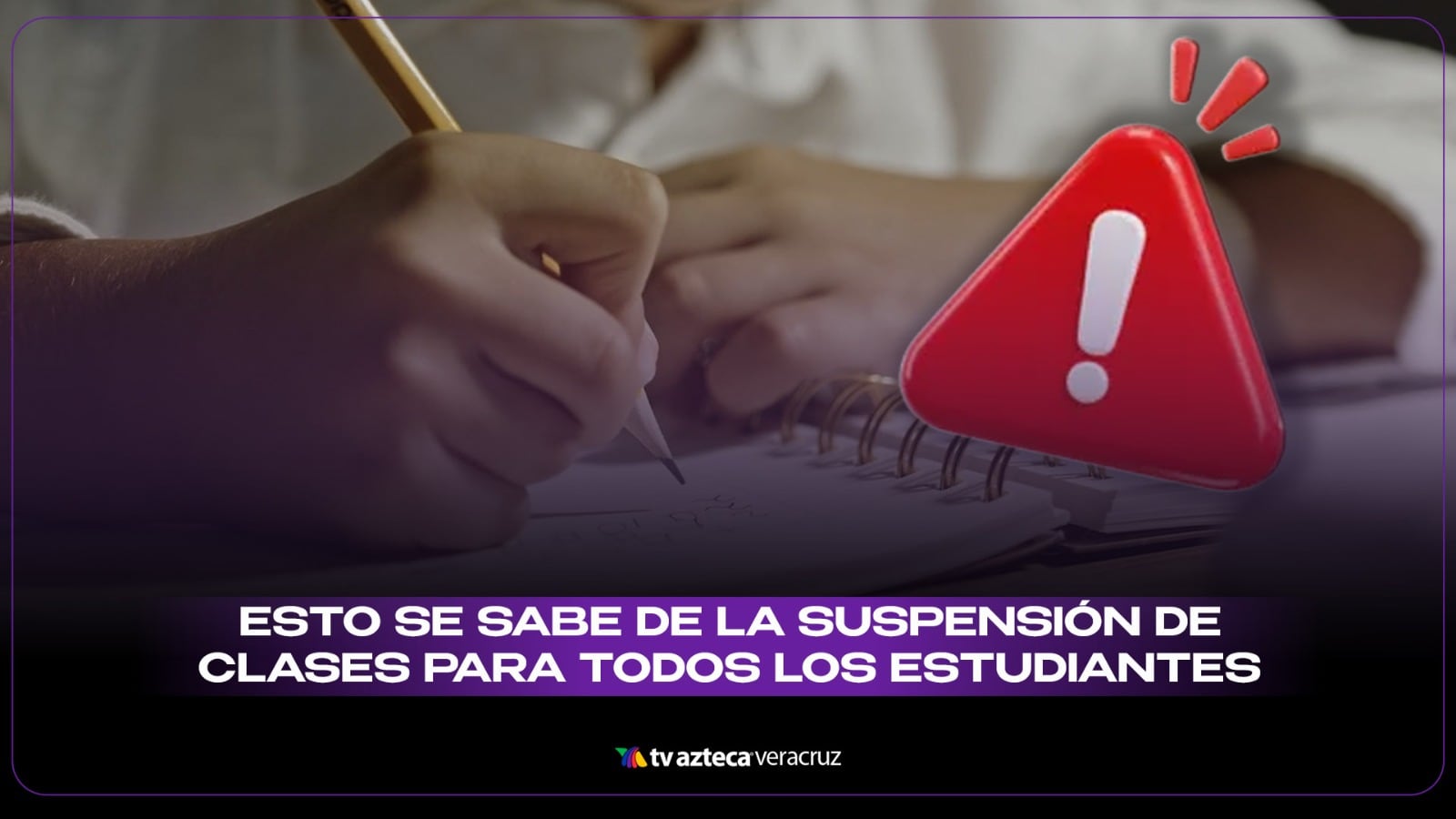 Esto se sabe de la suspensión de clases para todos los estudiantes