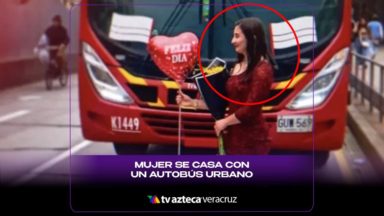 ¡DE LOCOS! Mujer se CASA con un AUTOBÚS URBANO y hasta se lo tatúa en la piel