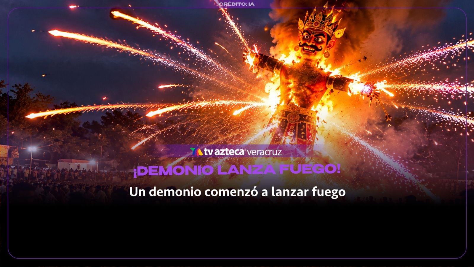 ¡TERROR EN PLENA FIESTA! Un ‘DEMONIO’ se sale de control y LANZA FUEGO contra la gente (+VIDEO)