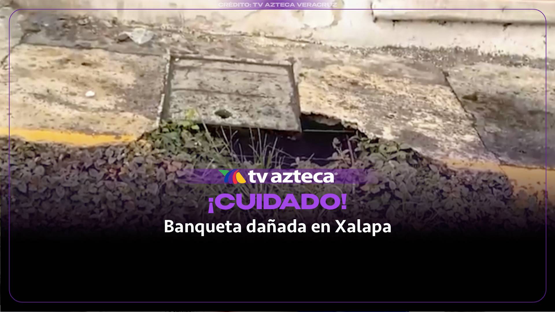 banqueta dañada